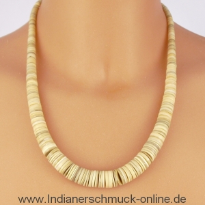 Melon Muschelkette graduiert Indianerschmuck