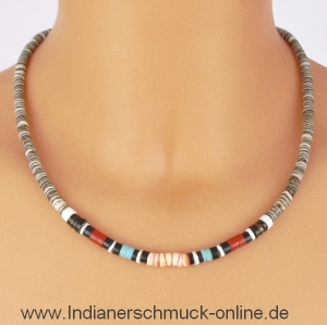 Muschelkette Indianerschmuck