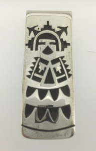 Geldklammer Moneyclip Kachina Overlay Hopi Indianer