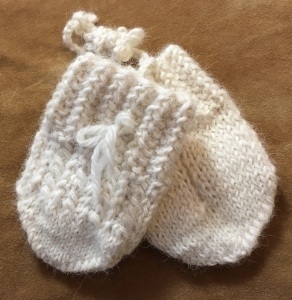 Baby Handschuh aus 100% Alpaka