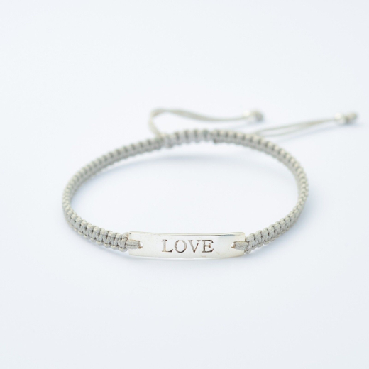 Letter for you Armband Love 401221 Sterlingsilber Textil